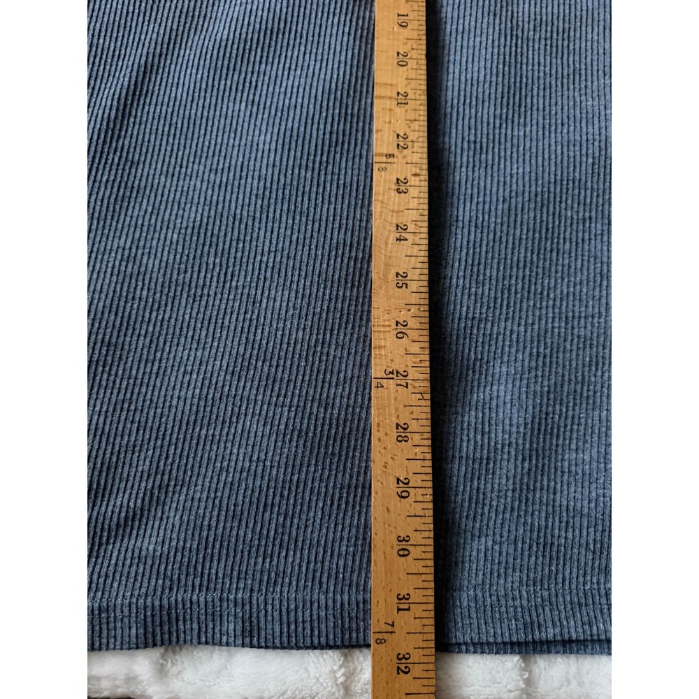 Big Dogs Mens V-Neck Ribbed Knit Shirt Blue Gray Embroidered Logo 1X/2X Relaxed - Picture 7 of 10